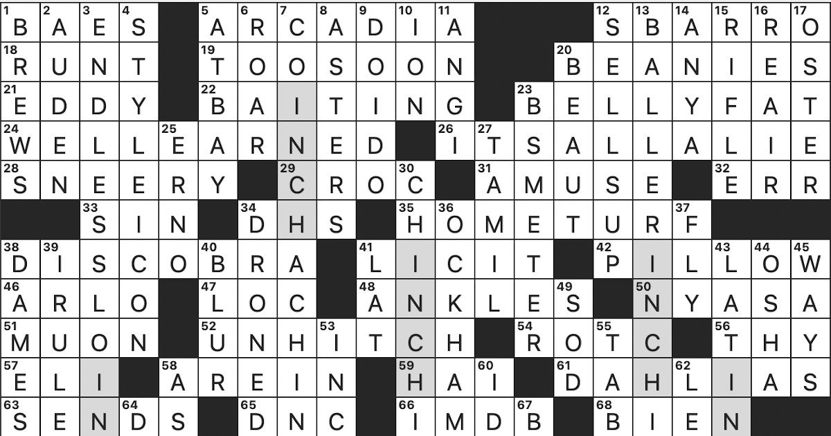 Rex Parker Does the NYT Crossword Puzzle Hurl with gusto in Gen Z